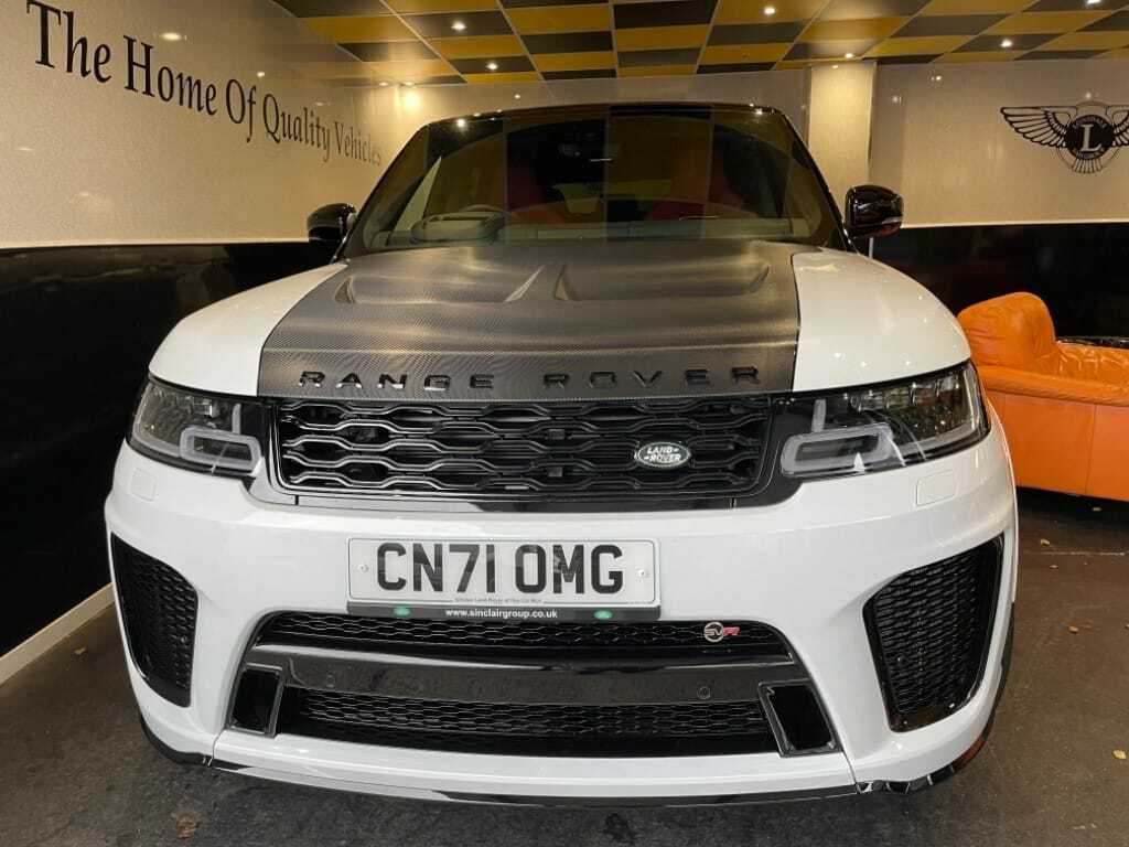 Compare Land Rover Range Rover Sport Svr CN71OMG White