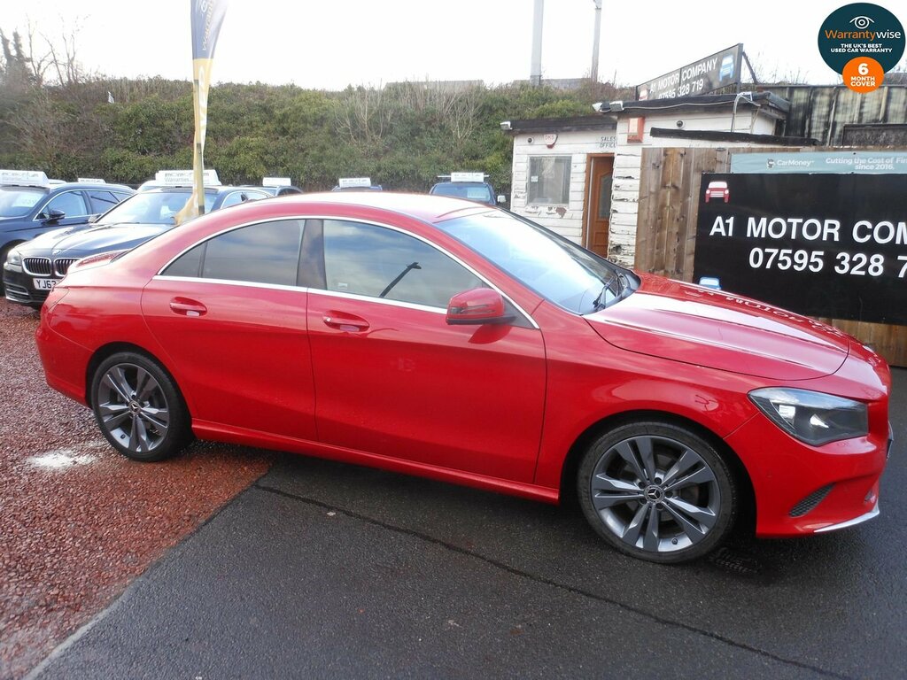 Compare Mercedes-Benz CLA Class Saloon Cla 200 D Sport Full Service History Fr KX67NLZ Red