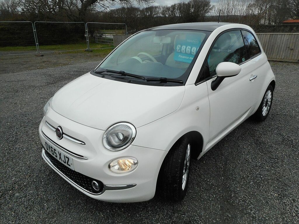 Compare Fiat 500 1.2I Lounge Ss OY65XJZ White