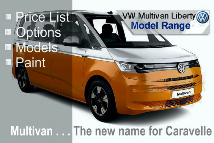 Compare Volkswagen Transporter Multivan T7 Liberty Range  