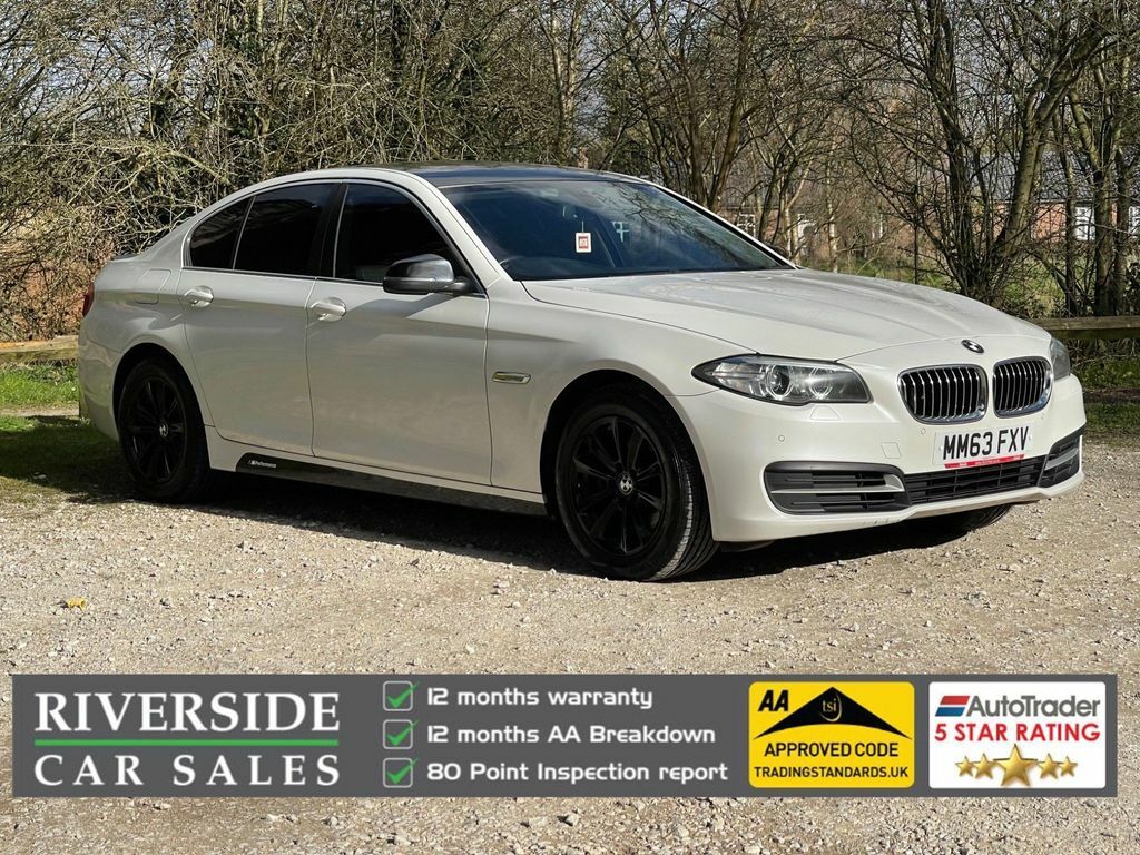 Compare BMW 5 Series 2.0 520D Luxury Euro 6 Ss MM63FXV White