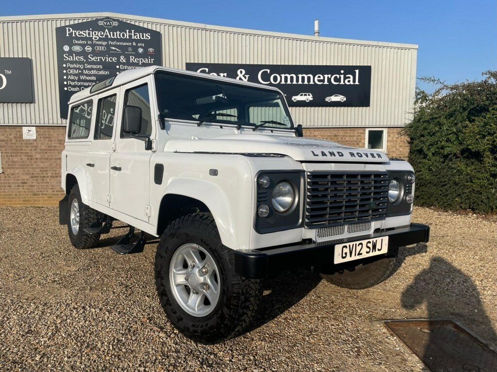 Compare Land Rover Defender 110 110 County Station Wagon 2.2 Tdci 7 Seater Die GV12SWJ White
