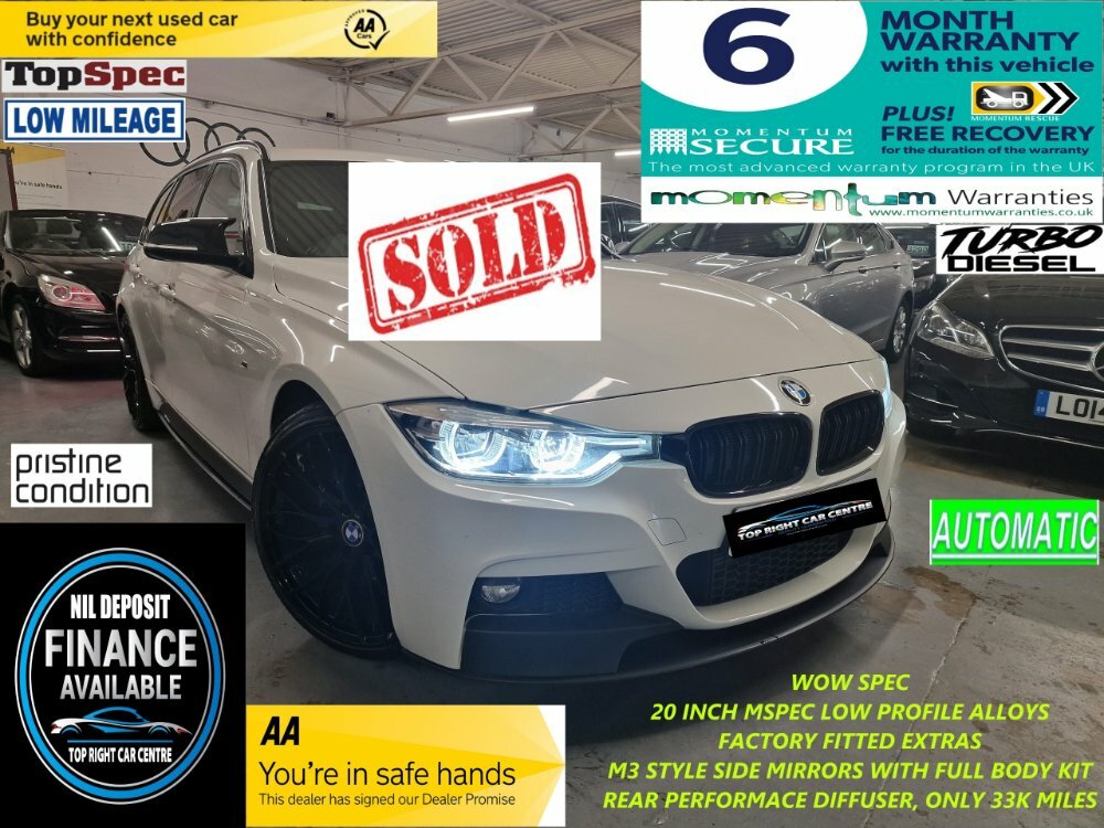 Compare BMW 3 Series 2.0 320D M Sport Touring Euro 6 Ss YE18YXR White
