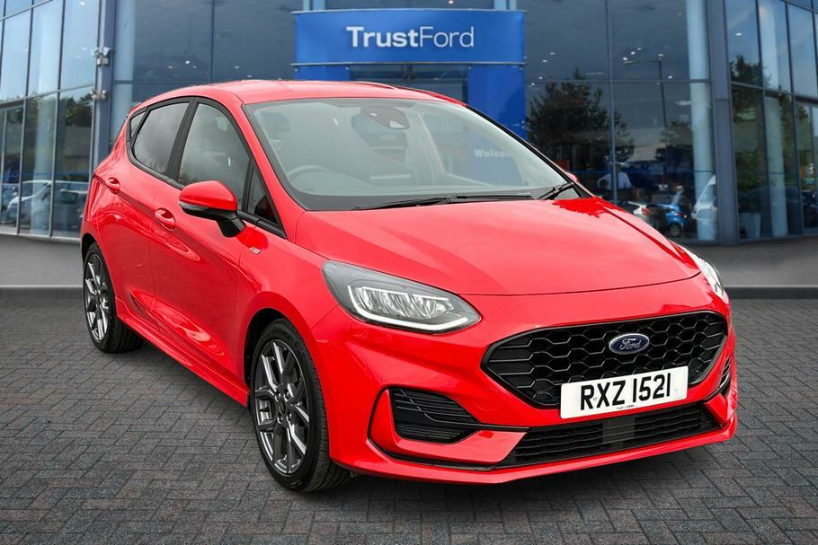 Compare Ford Fiesta 1.0 Ecoboost Hybrid Mhev 125 St-line - Rear Pa RXZ1521 Red