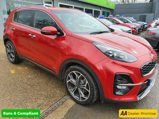 Compare Kia Sportage 1.6 Gt-line Isg 175 Bhp In Red With 26,022 Mile MF20ULX Red