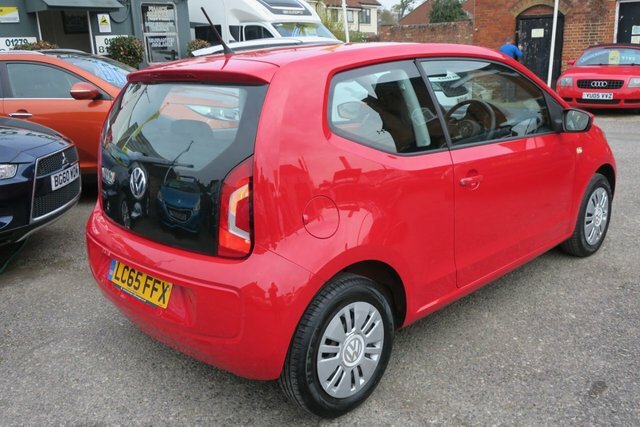 Compare Volkswagen Up 2015 1.0 Move Up 59 Bhp One Owner, Service Hist LC65FFX Red