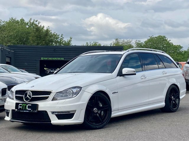 Compare Mercedes-Benz C Class C63 Amg Estate 6.2 Stunning Example - Fsh WIG3055 White