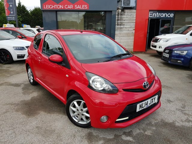 Compare Toyota Aygo Hatchback NL14JXY Red