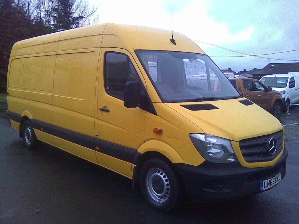 Compare Mercedes-Benz Sprinter 2.1 Cdi 314 High Roof Panel Van LM66CYL Yellow
