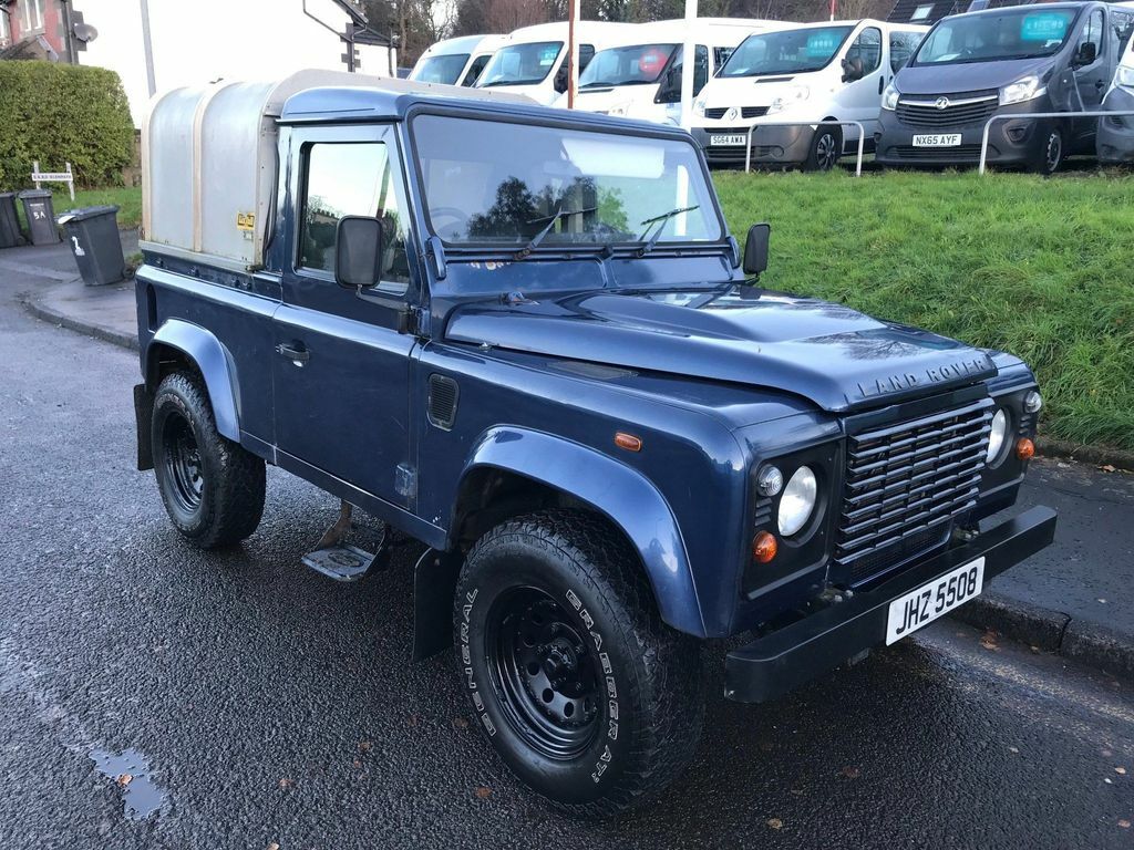 Compare Land Rover Defender 90 90 2.4 Tdci County Pick-up 4Wd Swb Euro 4 JHZ5508 Blue