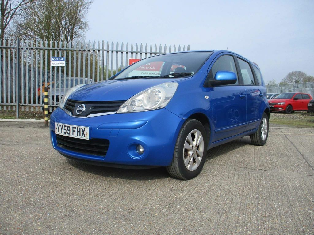 Compare Nissan Note 1.6 16V Acenta Euro 4 YY59FHX Blue