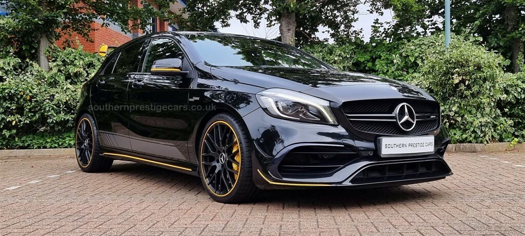 Compare Mercedes-Benz A Class Amg A 45 Yellow Night Edition 4Matic LC17XRT Black