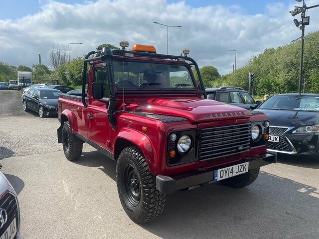 Compare Land Rover Defender 2.2 Td Pick Up 122 Bhp OY14JZK Red