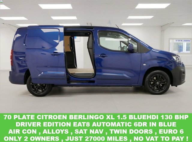 Compare Citroen Berlingo XL 1.5 Bluehdi 130 Bhp Driver Eat8 6Dr No V WJ70ZMV Blue