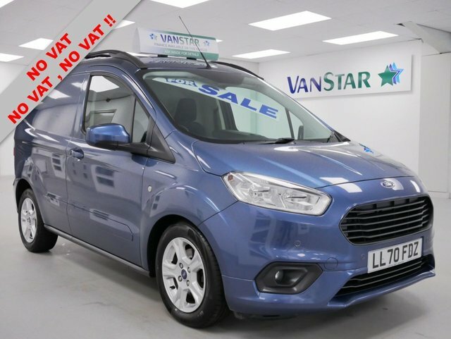 Compare Ford Transit Courier 1.5 Tdci 100 Bhp Limited Air Con Sat Nav No LL70FDZ Blue