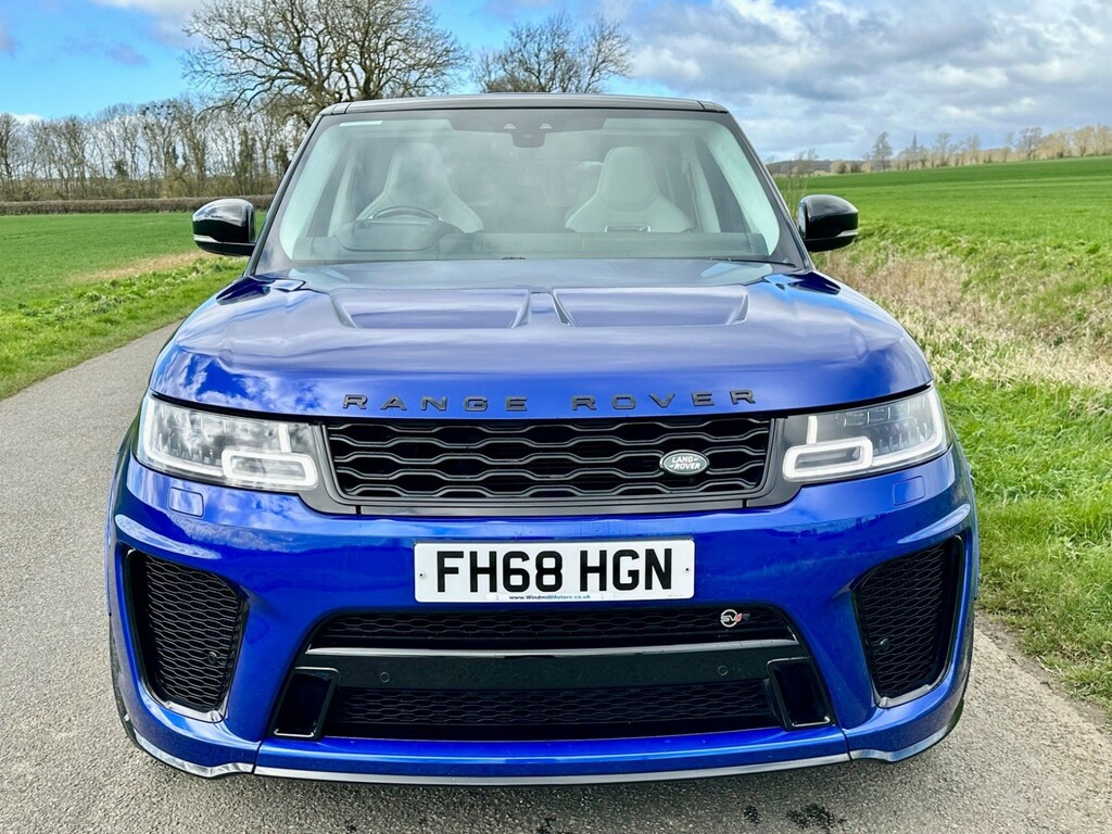 Compare Land Rover Range Rover Sport Range Rover Sport Svr Sc FH68HGN Blue