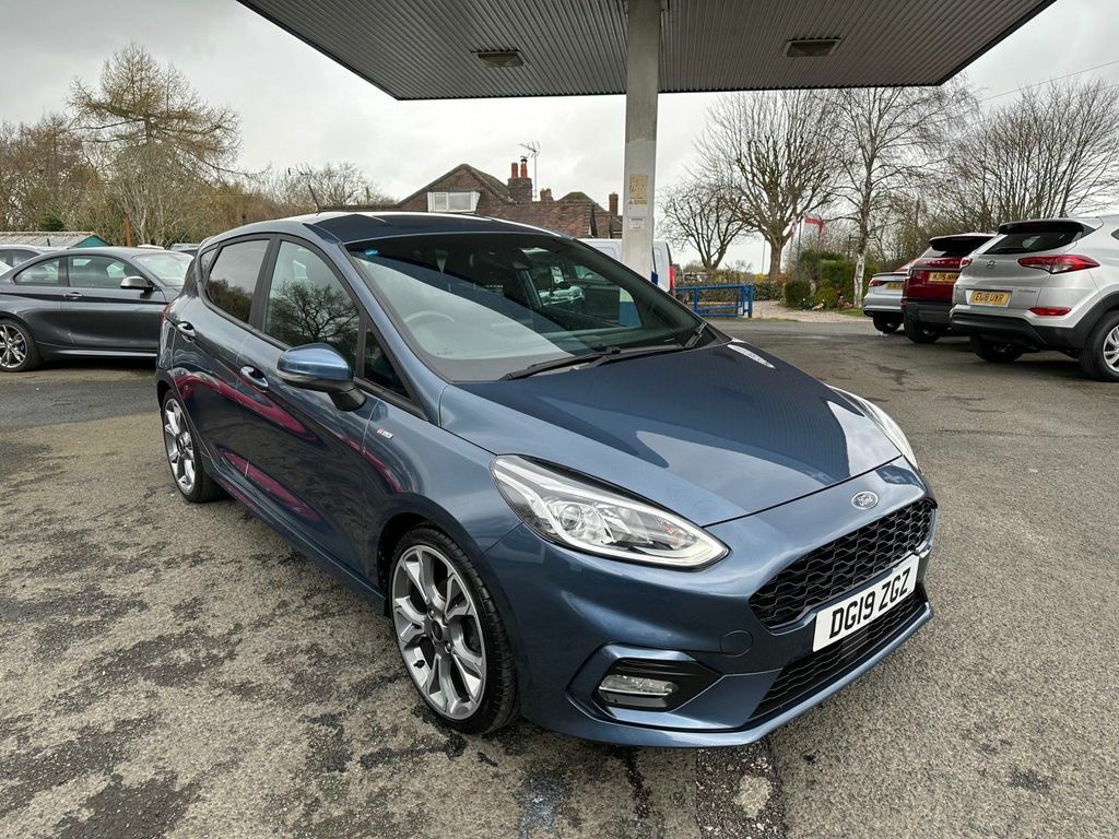 Compare Ford Fiesta 1.0T Ecoboost St-line Euro 6 Ss DG19ZGZ Blue